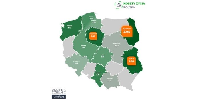 Koszty życia w 12 polskich miastach [RANKING]