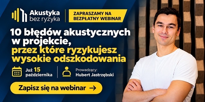 Bezpłatny webinar o zagrożeniach akustycznych już w czwartek, 15 października