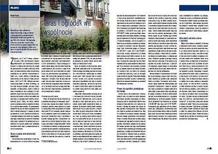 Taras i ogródek we wspólnocie