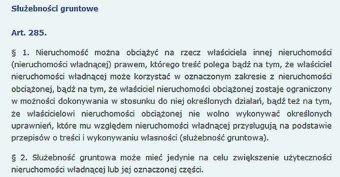 Służebność gruntowa