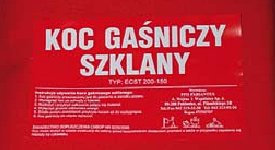 Koc gaśniczy szklany