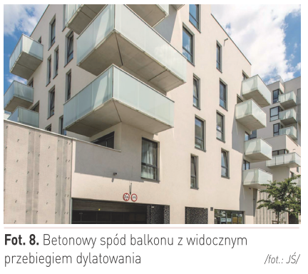 betonowy spod balkonu