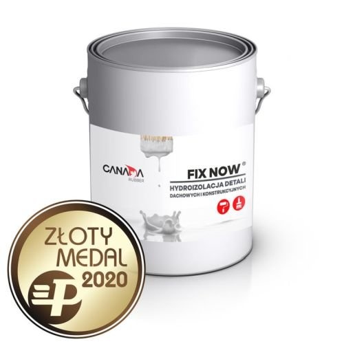 biała puszka i znak złoty medal