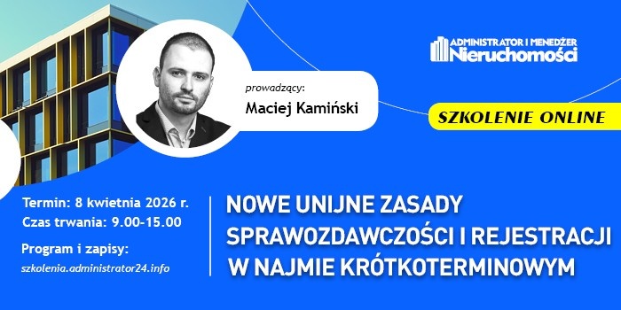 baner szkolenie najem krótkoterminowy