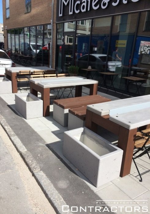 contractors miejskie donice z betonu na osiedla
